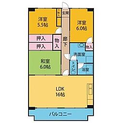 間取図画像 3LDK