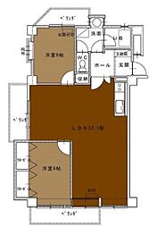 間取図画像 2LDK