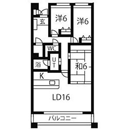 間取図画像 3LDK