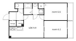 間取図画像 2LDK
