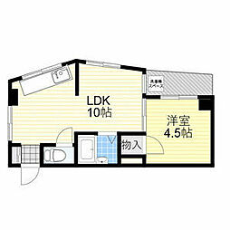 ママビル 6階1LDKの間取り
