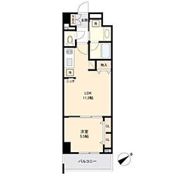 グランルクレ新栄イースト 1LDKの間取図画像