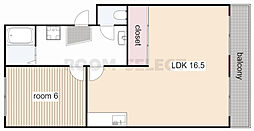 間取図画像 1LDK