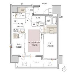 間取図画像 2LDK