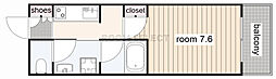 オープンレジデンシア栄　THE　COURT 8階1Kの間取り