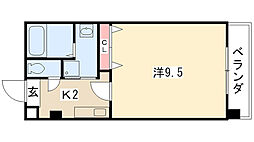 アメニティ吹上 1Kの間取図画像