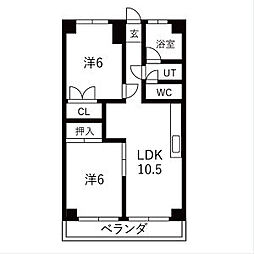 間取図画像 2LDK