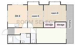 メゾン ド 奥村 4A 4階3LDKの間取り