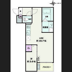 間取図画像 1LDK