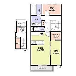 守山区守山三丁目新築計画B棟(東) 202 1階1SLDKの間取り