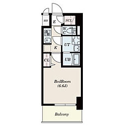 S-RESIDENCEKamimaezuSouth 1Kの間取図画像