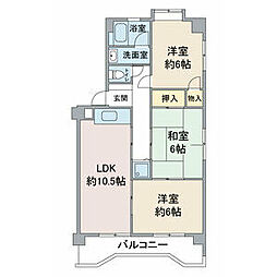 間取図画像 3LDK
