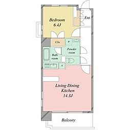 間取図画像 1LDK