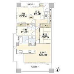 パークシティ・タワーズガーデン中央棟 5階