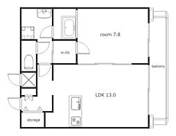 間取図画像 1LDK