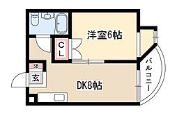 間取図画像 1DK