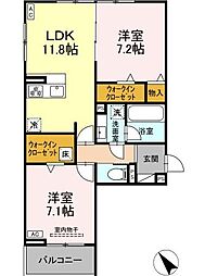 間取図画像 2LDK