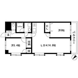 間取図画像 2LDK