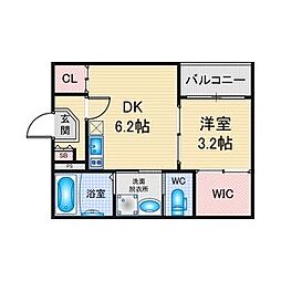 間取図画像 1DK
