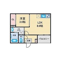 間取図画像 1LDK