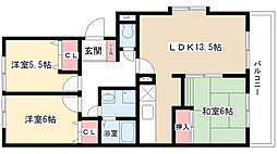間取図画像 3LDK