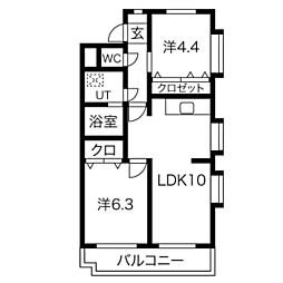 間取図画像 2LDK