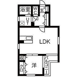 間取図画像 1LDK