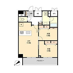 間取図画像 2LDK