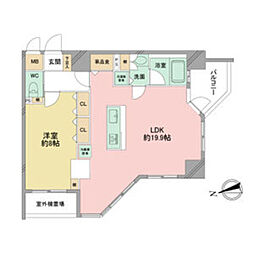 間取図画像 1LDK