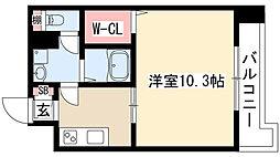 グレイス泉 1Kの間取図画像