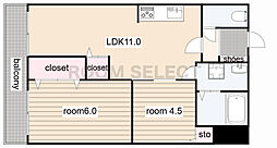 間取図画像 2LDK