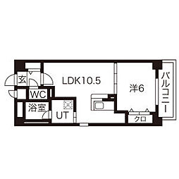 Stanza神村 1LDKの間取図画像
