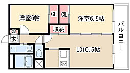 間取図画像 2LDK