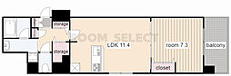 プレサンス丸の内フォート 1LDKの間取図画像