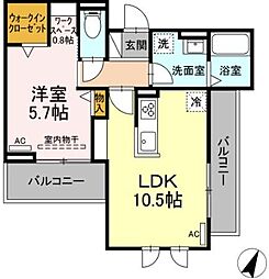 アッコルダーレ望が丘 3階