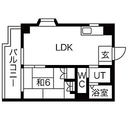 ネクストライフ白沢 1LDKの間取図画像