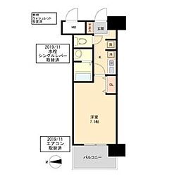 グランカーサ千代田 1Kの間取図画像