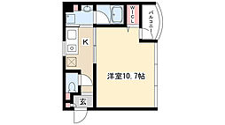 ラ・マルネ 1Kの間取図画像