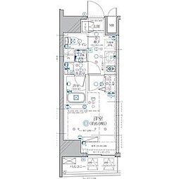 ディアレイシャス東別院 1Kの間取図画像