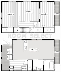 フォレストコトブキ 3LDKの間取図画像