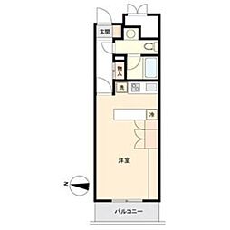 ドゥーエ大須 ワンルームの間取図画像