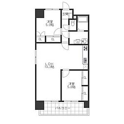 グレイスコート千代田 2LDKの間取図画像