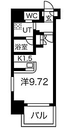 PlanBaim大須駅前 ワンルームの間取図画像