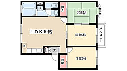 ケー・エムハイツ 3LDKの間取図画像