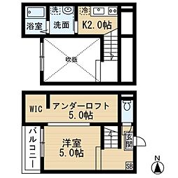 グレイス ワンルームの間取図画像