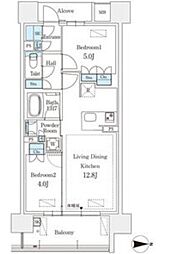 GRANPASEO丸の内 2LDKの間取図画像