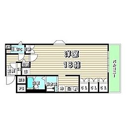 ヴィヴィアン名東本通 1Kの間取図画像