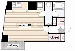 LIVCITY大須 ワンルームの間取図画像