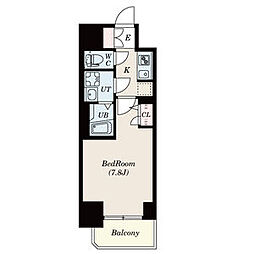 S-RESIDENCE葵 1Kの間取図画像