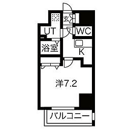 エスリード大須デュオ 1Kの間取図画像